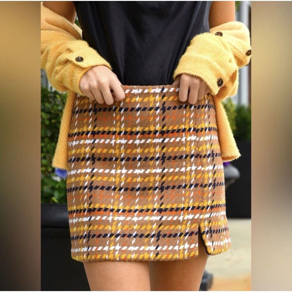 SKIES ARE BLUE On The Go Woven Print Skirt, NWT! Size 1X